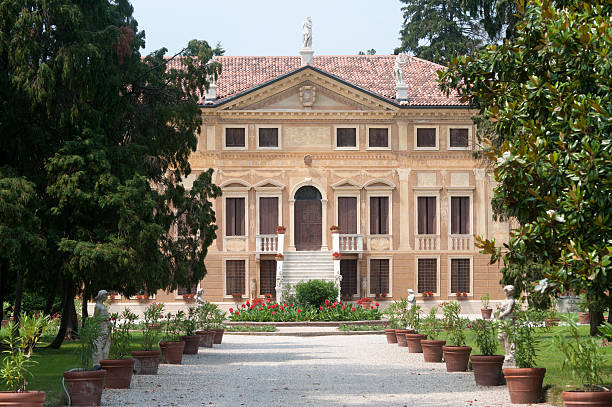 istock Sovizzo (Vicenza, Veneto, Italy), Villa Curti and the english garden 121975120