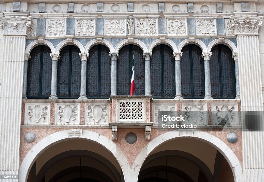 Brescia (Lombardei, Italien), historische Gebäude in Loggia Platz - Lizenzfrei Alt Stock-Foto