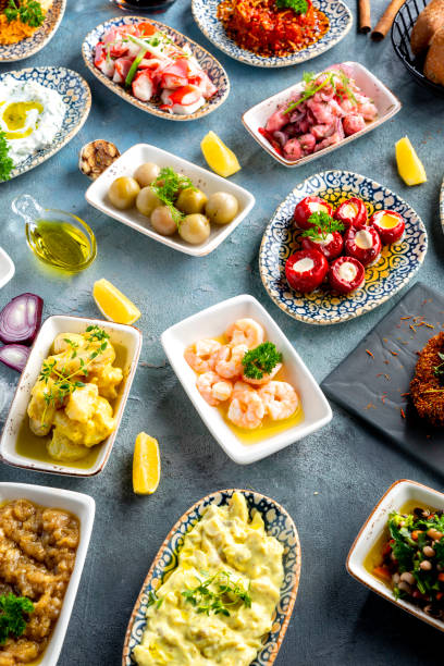 istock Appetizers and snacks that go well next to Turkish raki 1219752733