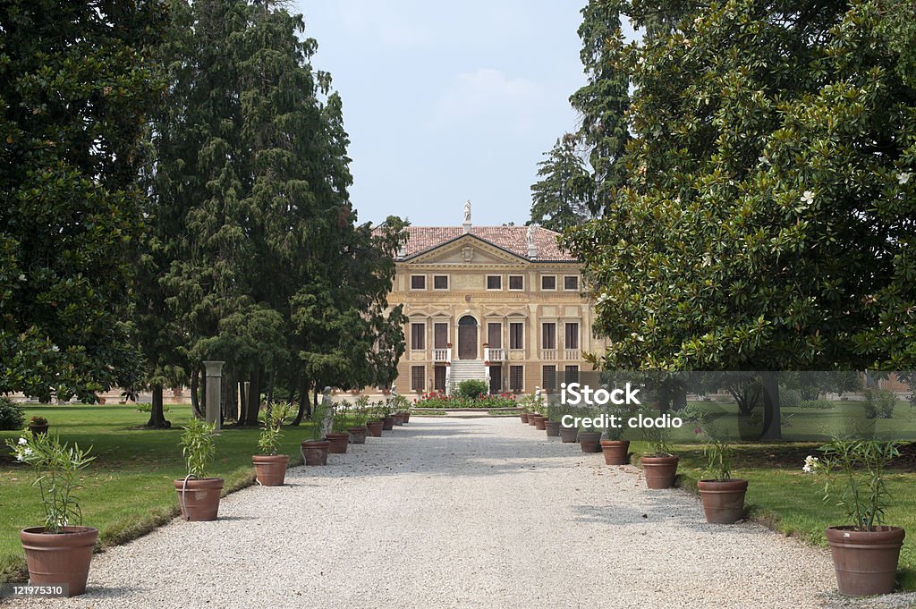 Sovizzo (Vicenza, Veneto, Italy), Villa Curti and the english garden Sovizzo (Vicenza, Veneto, Italy), Villa Curti and the english garden (1488) Architecture Stock Photo