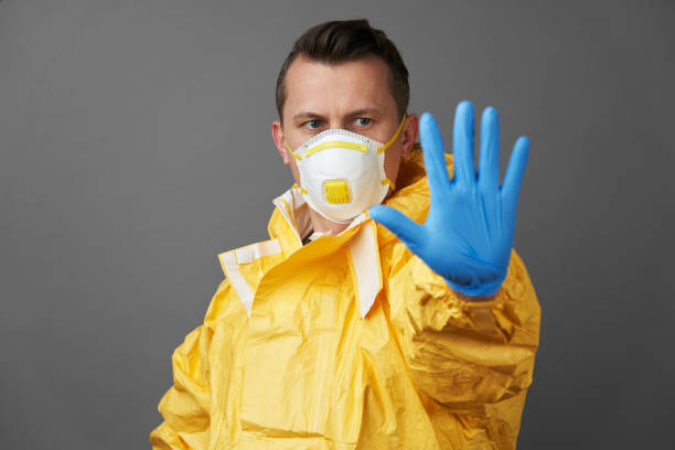 istock Coronavirus protection suit. Doctor in protective suit 1219756257