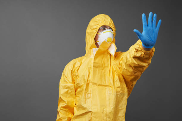 istock Coronavirus protection suit. Doctor in protective suit 1219756268