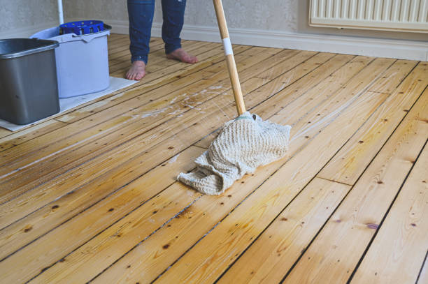 istock spring cleaning wooden floor with soft soap 1219758207