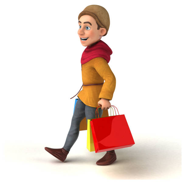 istock 3D Illustration of a medieval historical character 1219758943