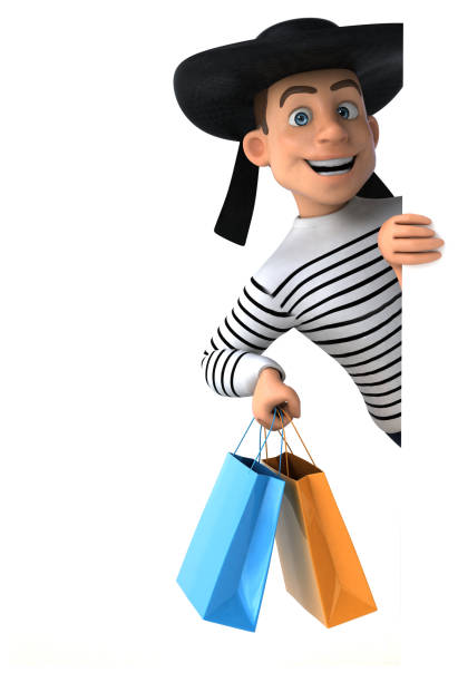 istock Fun 3d cartoon breton character 1219759740