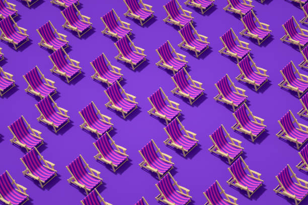 istock Beach chair, minimal summer concept 1219763803