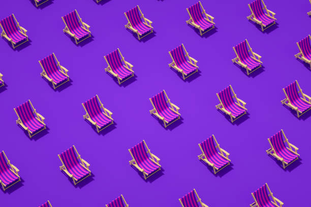 istock Beach chair, minimal summer concept 1219764447