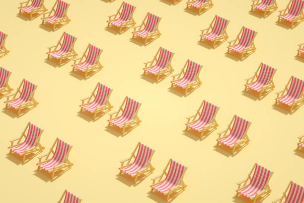 istock Beach chair, minimal summer concept 1219764525
