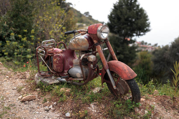 istock old abandoned motorcycle in the mountains 1219764579