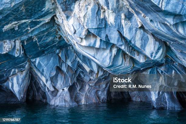 Marble Caves In General Carrera Lake Patagonia Chile Stock Photo - Download Image Now
