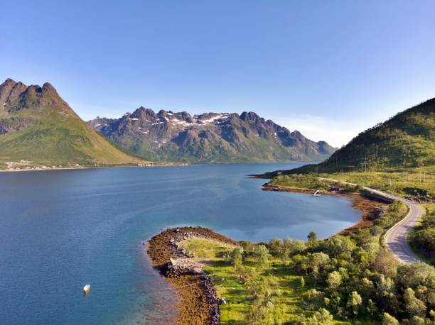 Northern Norway landscape stock photo