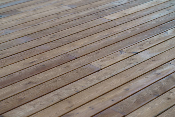 istock Wooden texture of the bridge 1219767073