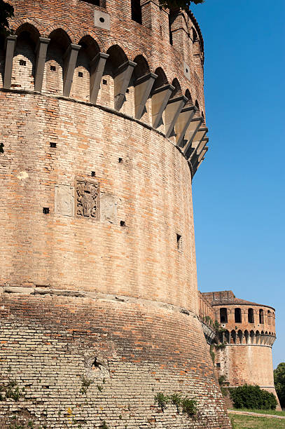 istock Imola (Bologna, Emilia-Romagna, Italy) - Medieval castle, cylindrical towers 121976752