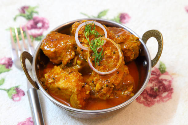 istock Spicy and tasty Fish curry dish. 1219769457