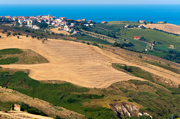 istock Atri Natural Park (Teramo, Abruzzi, Italy), landscape at summer, calanques 121977059