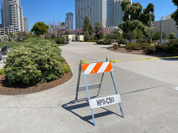 istock Empty and closed park during COVID-19 pandemic 1219775528