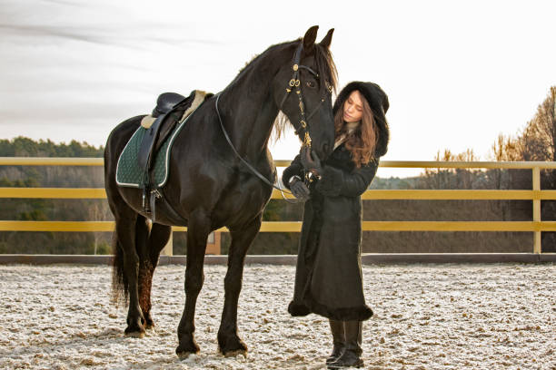 istock Girl and horse 1219781252