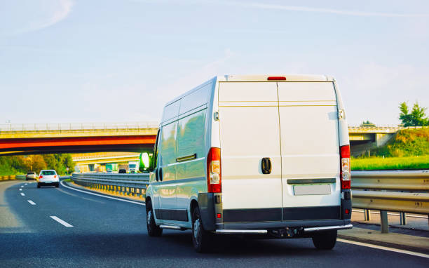 istock Mini van on highway road in Slovenia 1219781816