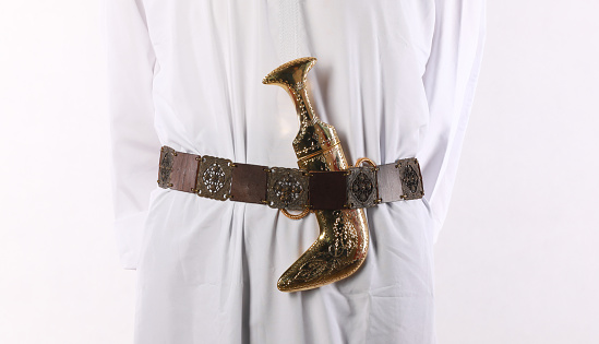 arabic dagger on a belt