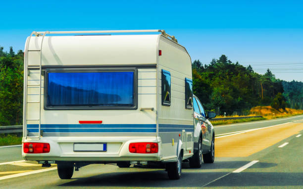 istock Caravan in highway in Switzerland 1219786351