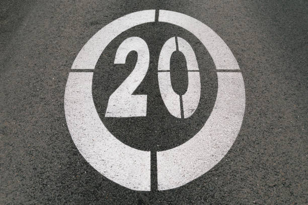 istock Traffic sign painted on the asphalt 1219787306