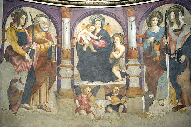 istock Aosta (Italy) - Fresco in the Cathedral 121978877