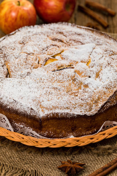 istock French Apple Cinnamon Cake with Chunks of Sweet Apples 1219790975
