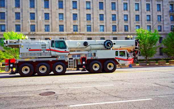 istock Crane truck on the streets in Washington DC 1219791069