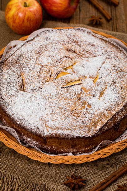 istock French Apple Cinnamon Cake with Chunks of Sweet Apples 1219791791
