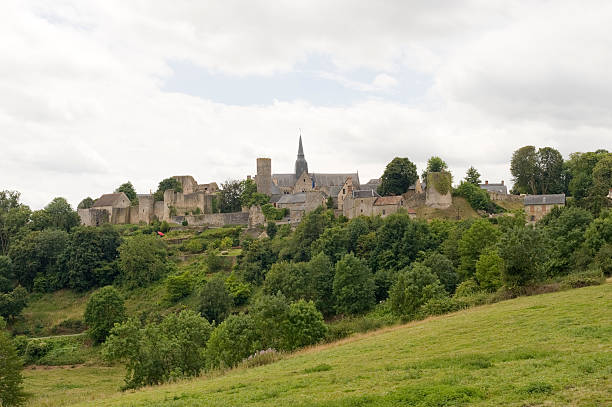 Sainte-Suzanne (Mayenne, Pays de la Loire, France) - Panoramic view of the medieval village