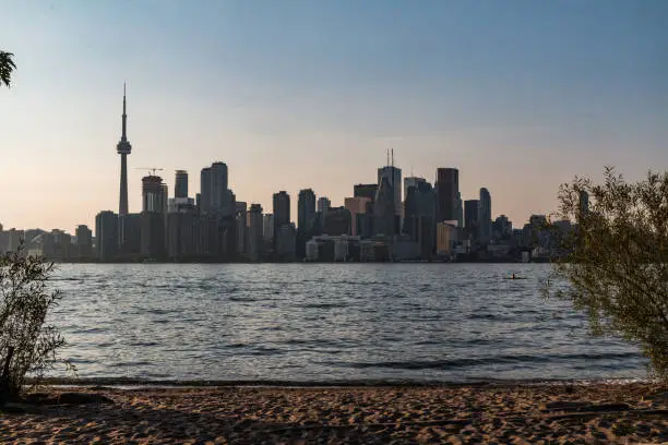 It is a typical Scene in Toronto. Sitting at the beach watching the sunset, enjoying the warm weather without people around was just awesome.