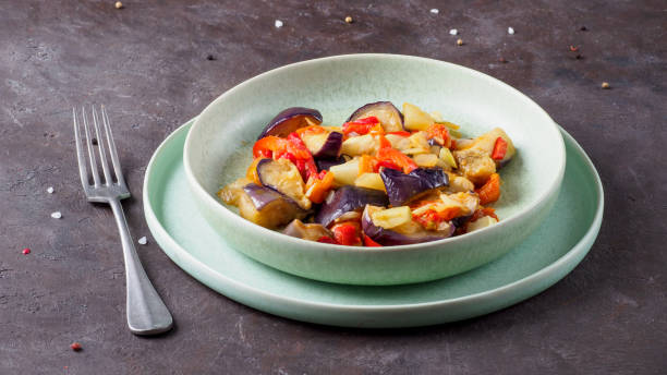 istock Ratatouille from frozen vegetable mix. 1219796185