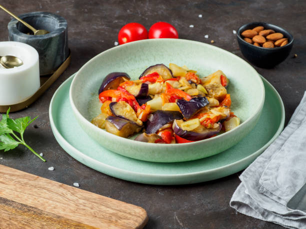 istock Ratatouille from frozen vegetable mix. 1219796208
