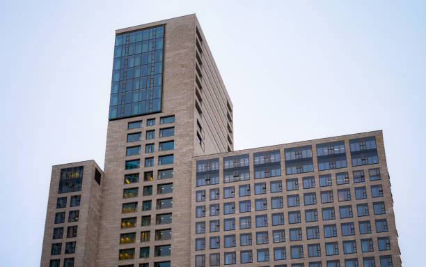 istock Modern skyscrapers as residential and office architecture Berlin copy space reflex 1219797227