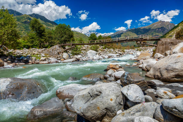 istock Beas River in Kullu Valley, Himachal Pradesh, India 1219797355