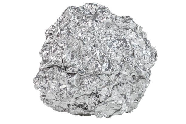istock aluminium foil ball isloated on white background 1219798319