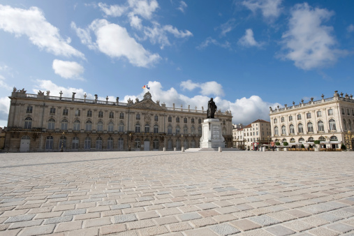 Nancy (Meurthe-et-Moselle, Lorraine, France) - The Stanislas square, palaces and statue (made in 1831)