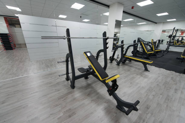 istock Gym With No People Interior 1219814535