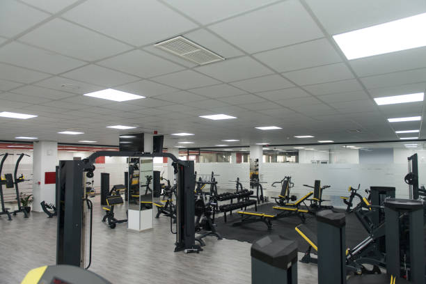istock Gym With No People Interior 1219814536