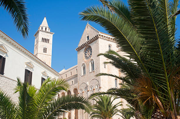 istock Trani (Puglia, Italy) - Medieval cathedral and palm trees 121982100