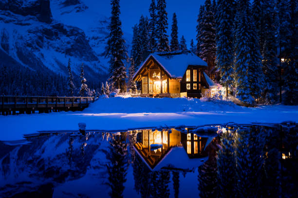 istock Mystical Emerald Lake Lodge 1219821343