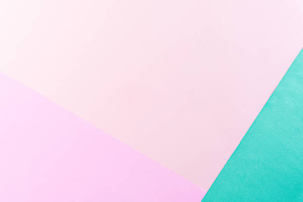 istock Bright pastel color paper background with copy space for summer concept. Flat lay. 1219823748