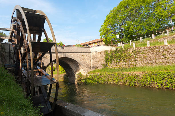 istock Groppello d'Adda (Milan, Lombardy, Italy), ancient bridge and watermill 121983187