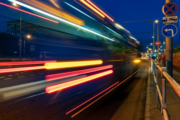 istock Bus traffic at the city bus terminal 1219832935