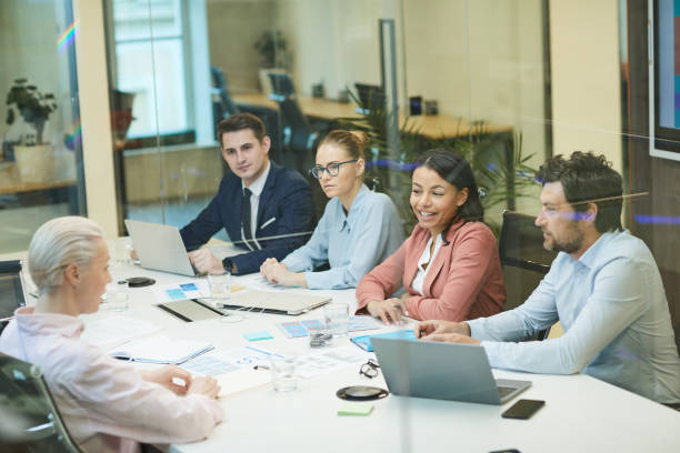 istock People sitting at business meeting 1219834620