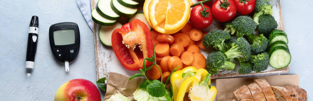 istock Low glycemic healthy foods for  diabetic diet. 1219841287