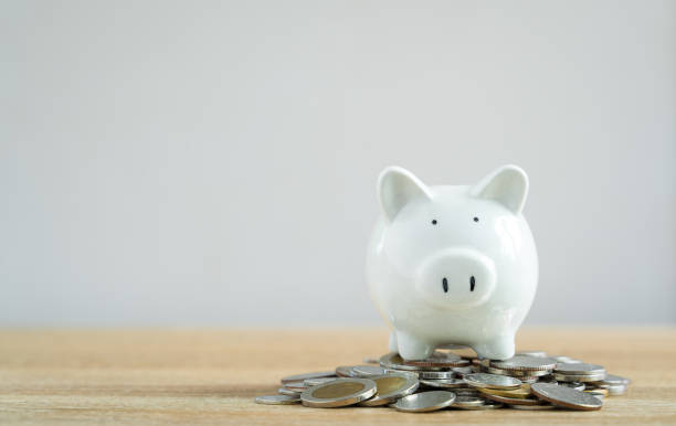 istock Piggy bank symbol of saving. 1219842375