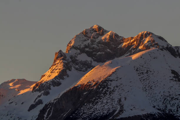 istock Triglav mountain covered in morning sunrise 1219842993