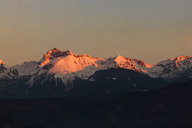istock Sunlit Triglav mountain view from Bohinj 1219843026