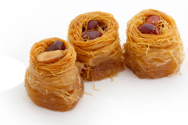 istock Turkish cuisine desserts. Kadayif dessert. 1219844022